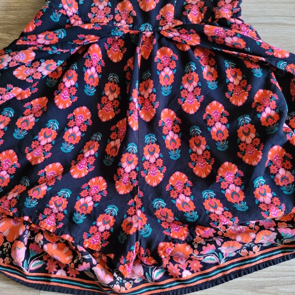 Band of Gypsies Intricate Fairycore Floral Pattern Romper with Skirt Draping XS - Picture 5 of 11